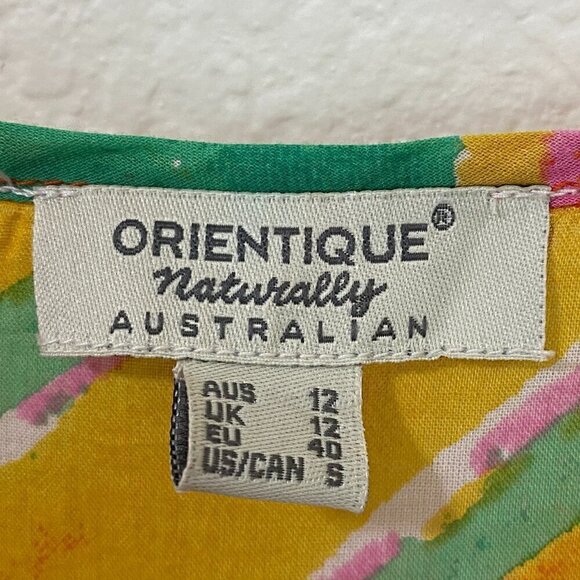 ORIENTIQUE Australian Amalfi Bubble Dress Tunic Size Small Art to Wear - Picture 5 of 8